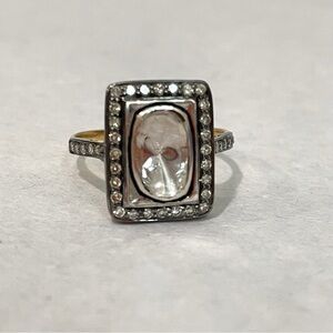 Sundance Catalog Victorian Polki Diamond Pave Set Ring